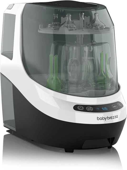 Baby Brezza Bottle Washer Pro - Baby Bottle Washer, Sterilizer + Dryer - All in One Machine Cleans Bottles, Pump Parts, & Sippy Cups - Replaces Hand Washing, Bottle Brushes and Drying Racks