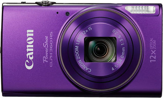 Canon - PowerShot Elph 360 HS - Digital Camera - Purple