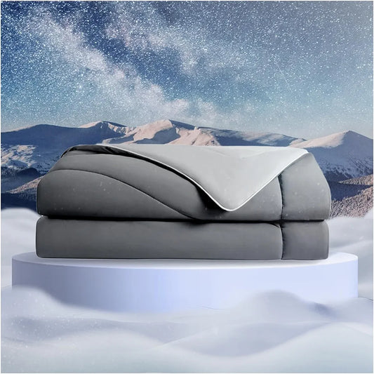 Evercool Cooling Comforter | Lightweight Down Alternative for Hot Sleepers, Cool Gray / Twin/Twin XL / Sorona - Rest Duvet
