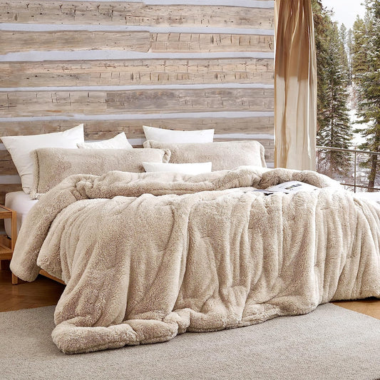 Coma Inducer Oversized Comforter - The Original Plush - White Sand - Oversized King